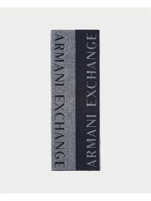 Armani Exchange men's bicolor scarf with logo ARMANI EXCHANGE | XM001715-AF17471MB063